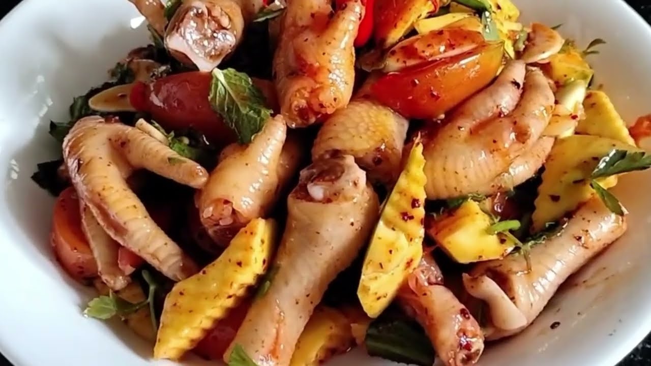 Công Thức Làm Chân Gà Sốt Thái Siêu Ngon Bất Bại