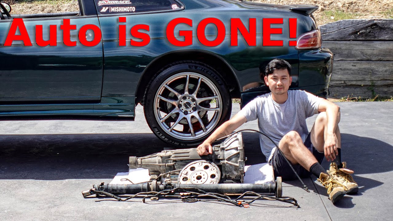 Toyota Soarer manual swap begins! | Removing the auto A340E