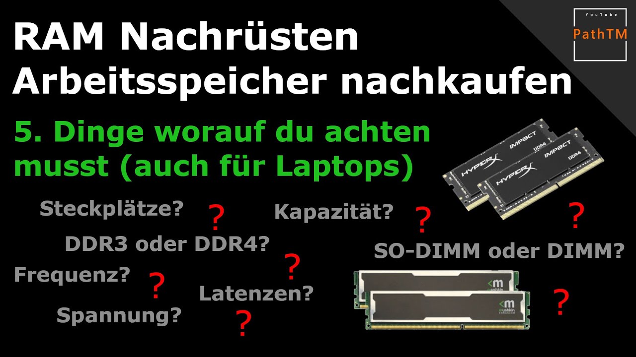 RAM nachrüsten - Was ist zu beachten? | PathTM