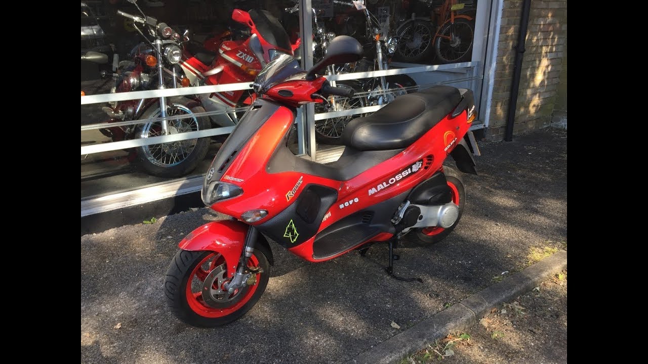 GILERA RUNNER PURE JET 50CC RED 2004 FUEL INJECTION START UP & REVIEW