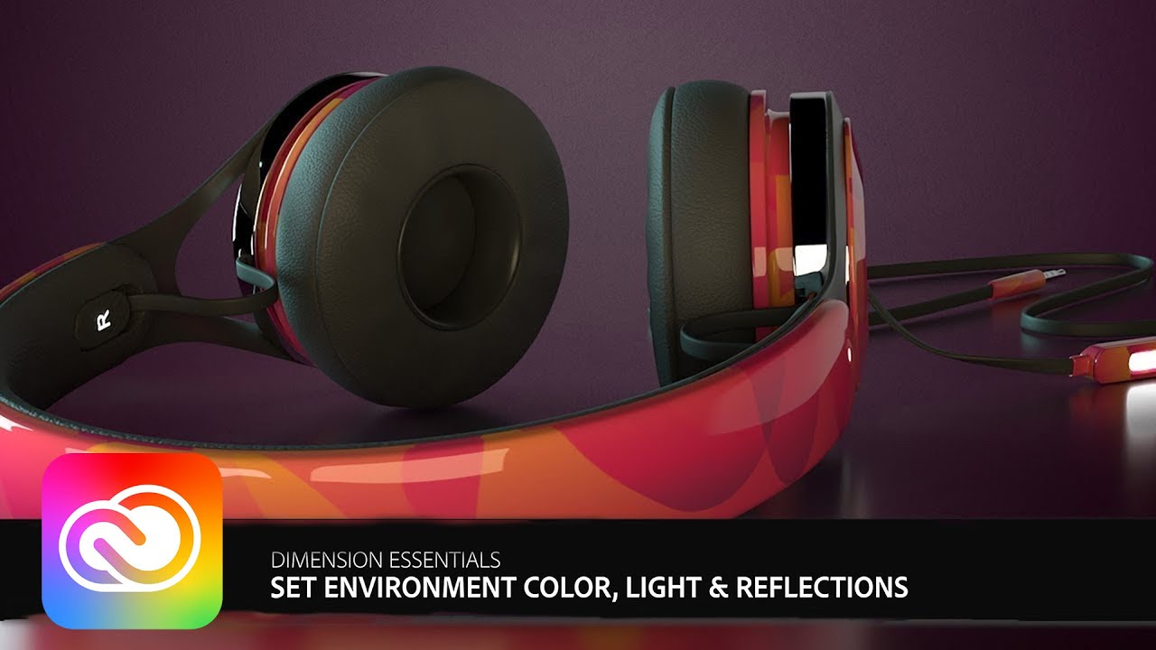 Set Environment Color, Light and Reflections in Adobe Dimension | Adobe Creative Cloud
