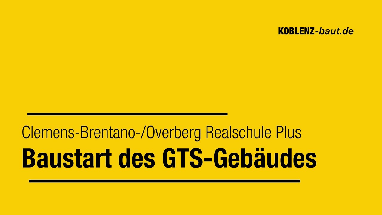 Baustart des GTS-Geb&auml;ude der Clemens-Brentano-/Overberg Realschule Plus