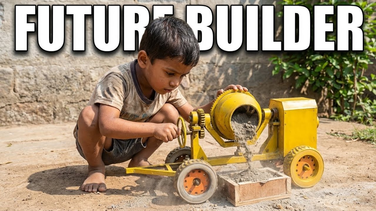 Mini Concrete Mixture Machine || दुनिया की सबसे छोटी कंक्रीट मिक्चर मशीन