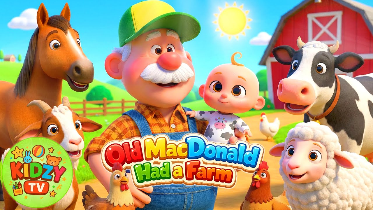 Old MacDonald Had a Farm | Newborn Baby Songs & Nursery Rhymes #kidsrhymes #singalong #farmfun