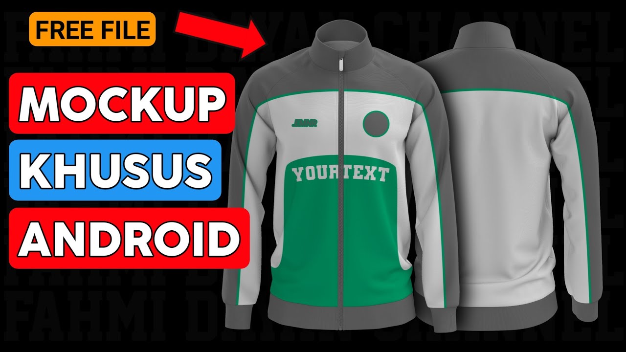 Bikin desain jaket tracktop di pixellab | Mockup Jaket Android