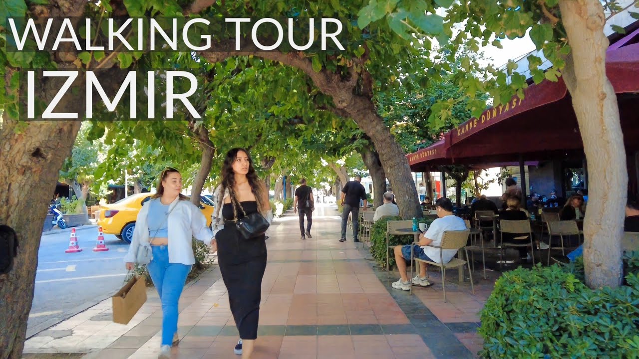Exploring İzmir: 4K Walk from Çankaya to Alsancak | Turkey Travel (64 min)