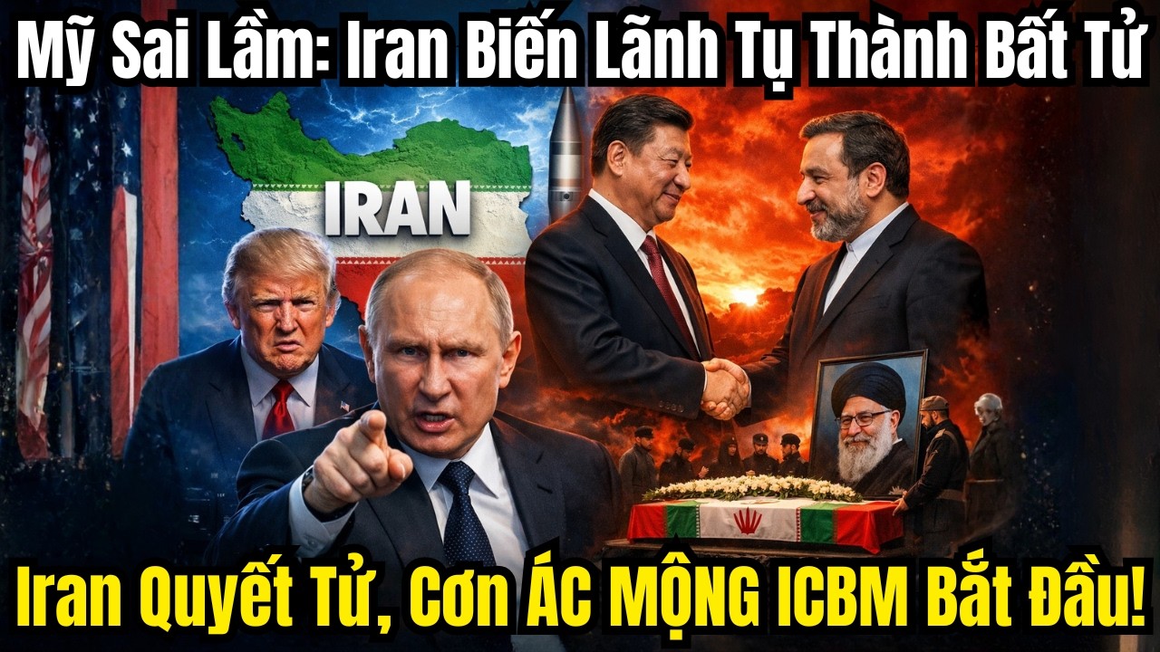 Mỹ Sai Lầm: Iran Biến Lãnh Tụ Thành Bất Tử – Cơn ÁC MỘNG ICBM Bắt Đầu!