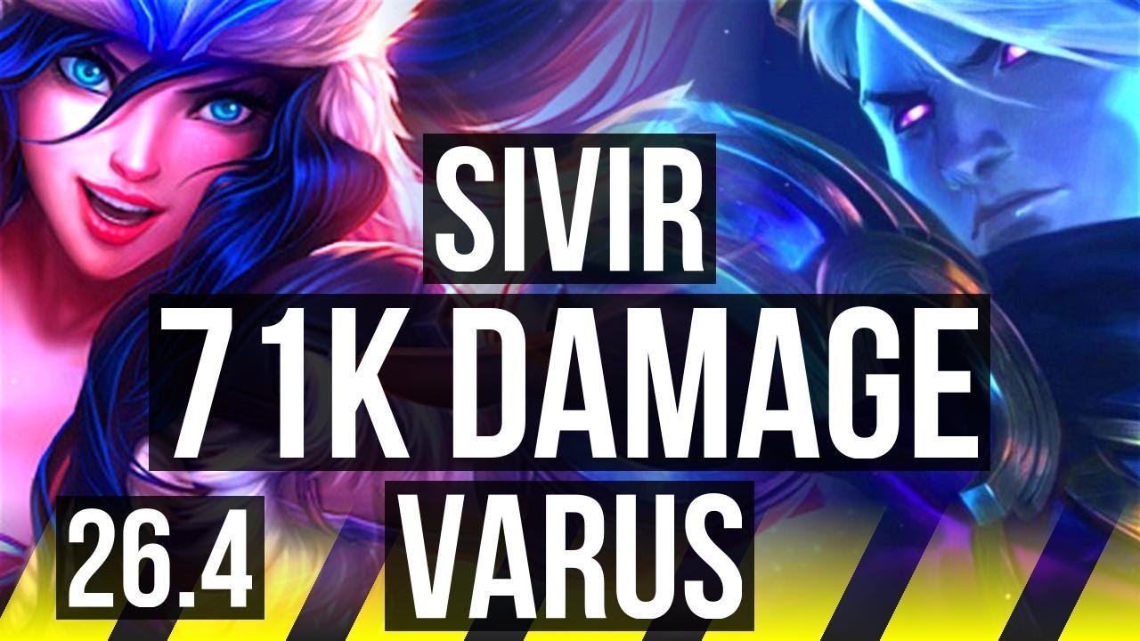 SIVIR & Milio vs VARUS & Senna (ADC) | 71K damage, 5k gold comeback | EUW Master | 26.4