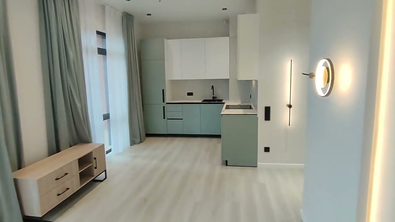 Видовая 2-комнатная квартира 49,9 м² с ремонтом в клубном доме «Приморский».