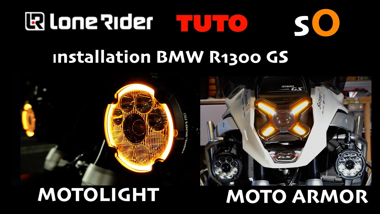 S O - BMW R 1300 GS - TUTO LONE RIDER MOTOLIGHT & MOTOARMOR - Février 2025