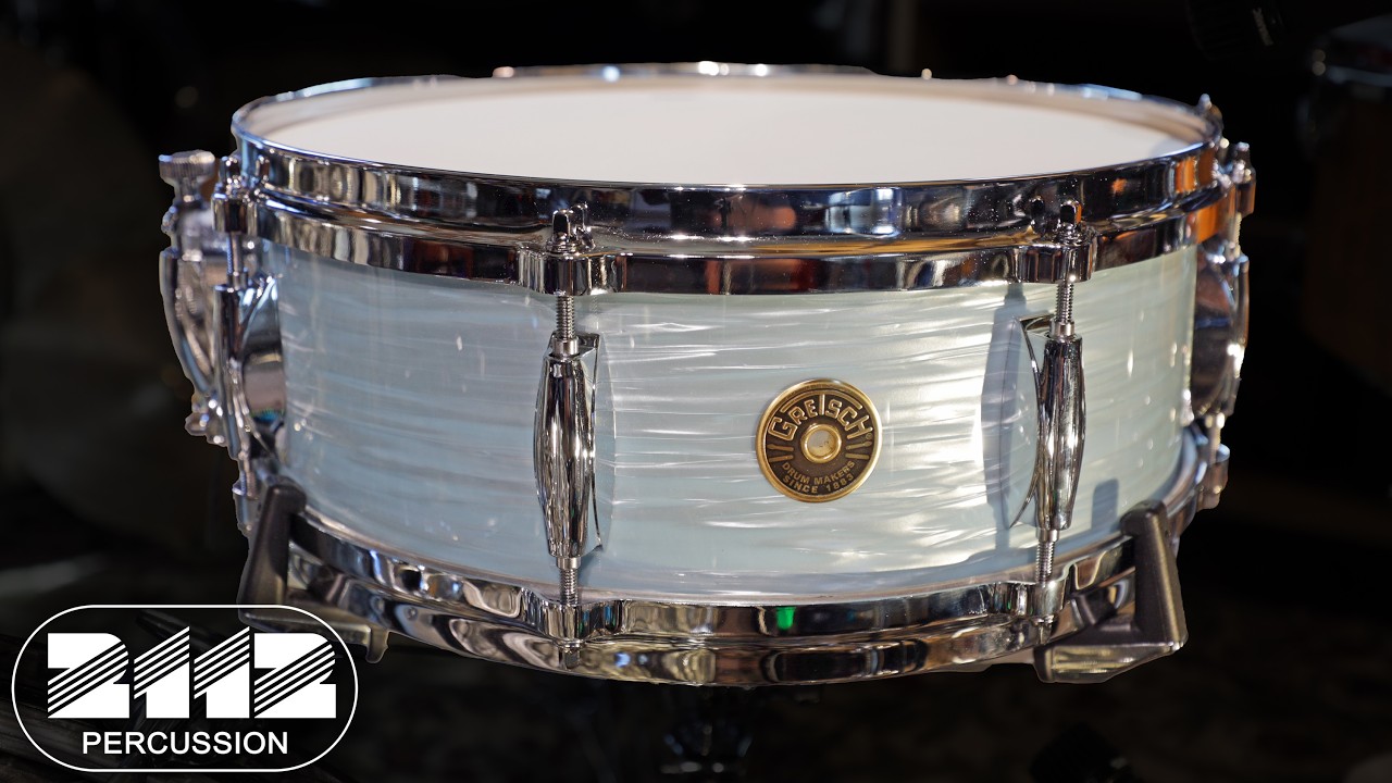 Gretsch USA Custom Snare Drum 5x14 - Vintage Oyster White