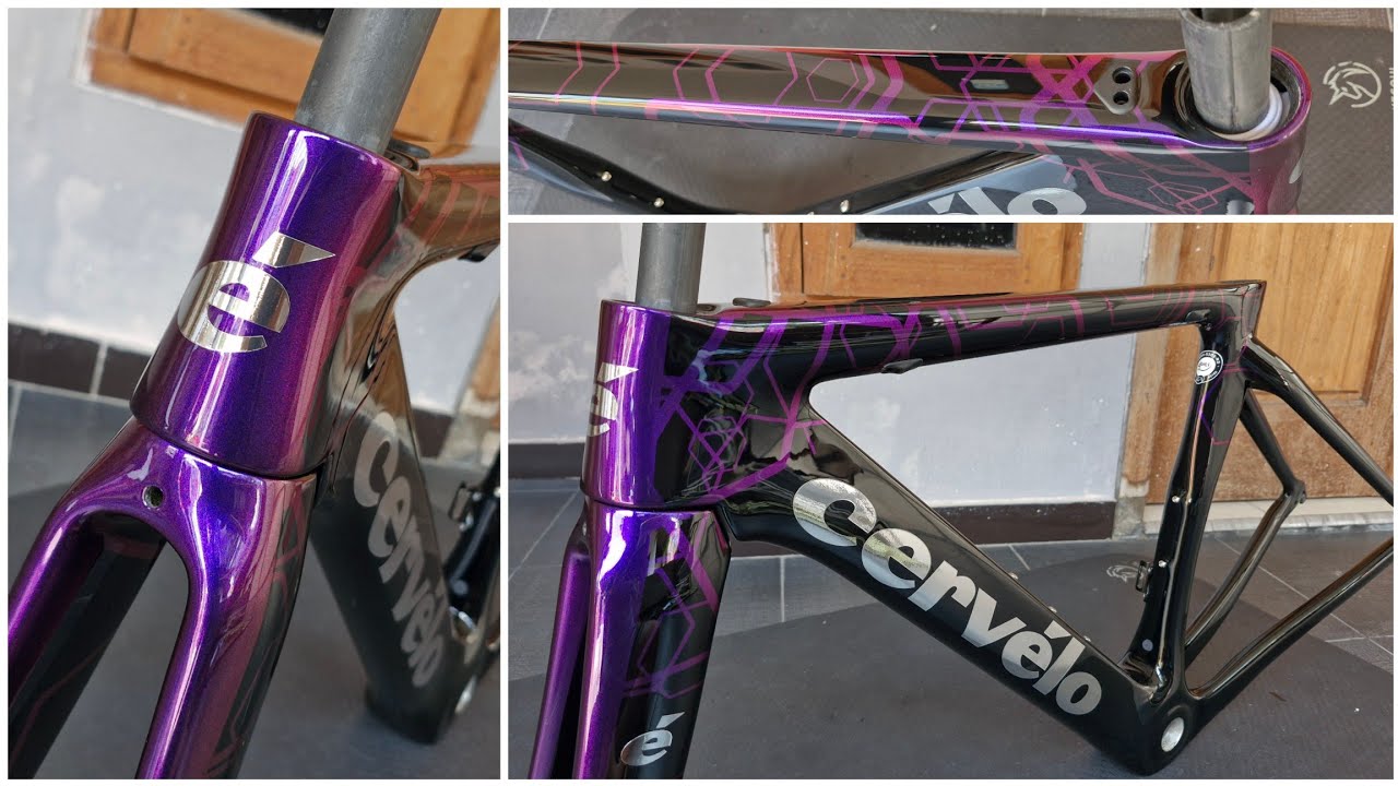 Custom Paint Delihea To Cervelo S3 Black Purple Chameleon
