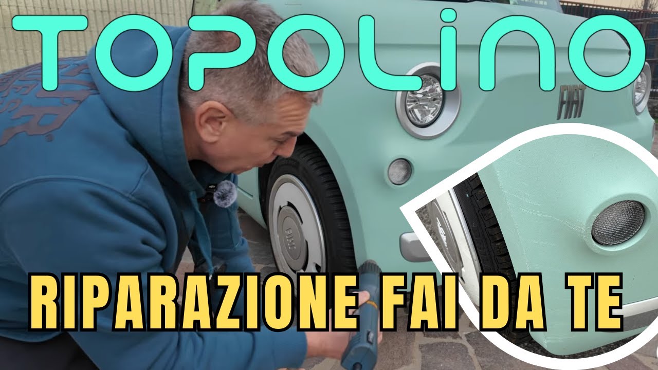Ho provato a togliere i graffi dalla Fiat Topolino |Riparazione 