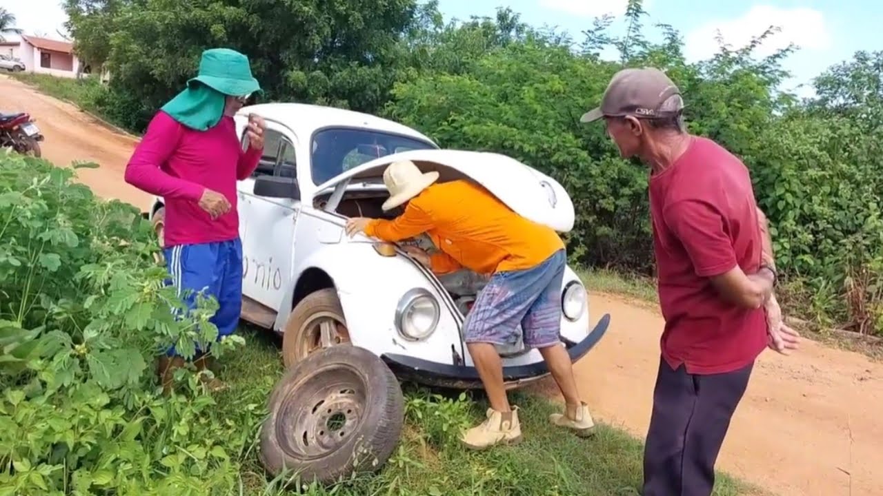 Bastidores  !! Seu Mané e Seu Antonio vai pacia no fusca um homem brigar com Seu Antonio !!