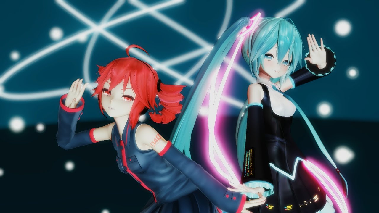 【MMD】ミク＆テトでデビルじゃないもん【Ika式初音ミク＆Tda式改変重音テト】