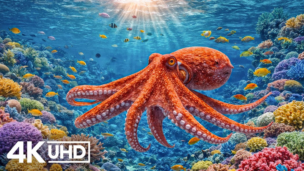 Расслабляющий аквариум с кораллами в разрешении 4K 🐠 Глубокое спокойствие 🐠 Умиротворяющая подв...