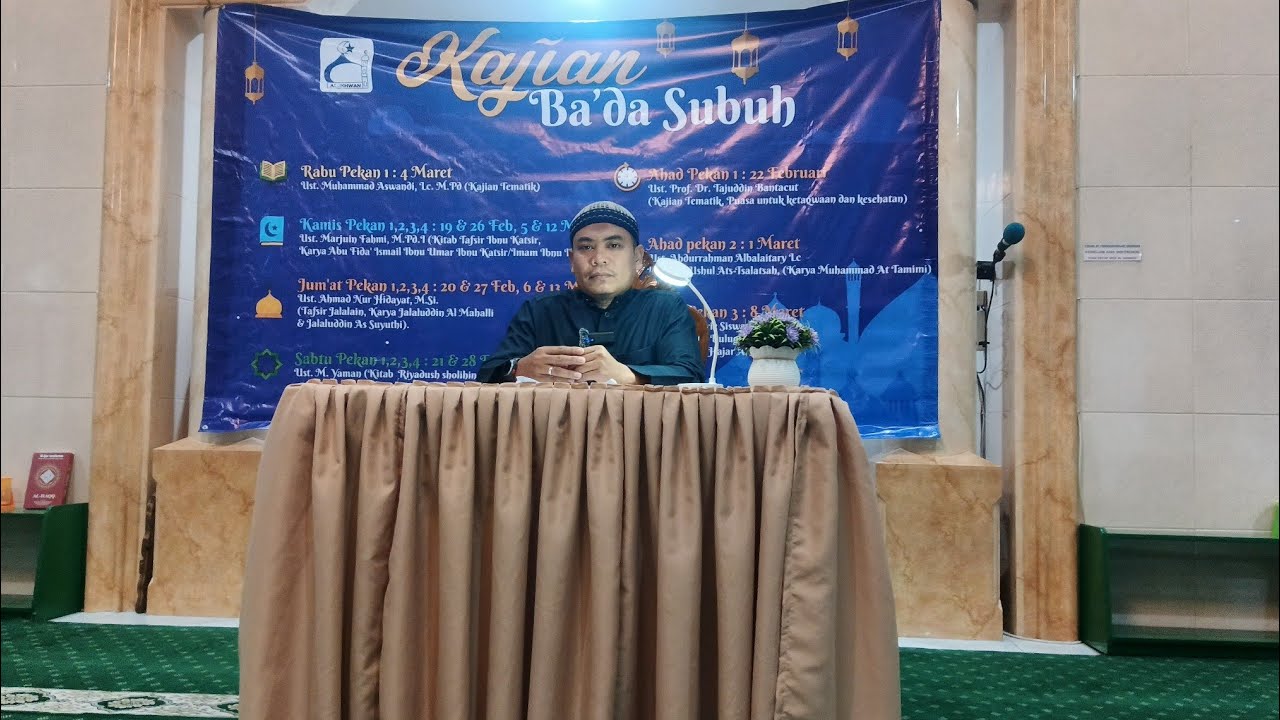 Live Kajian Ramadhan Ba'da Subuh DKM Al Ikhwan (Ust. M. Aswandi, Lc. M.Pd)