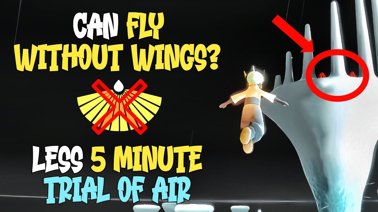 How to Fly in Trial of Air without Wings | Tutorial Shortcut Trial Air | Sky Children of the Light