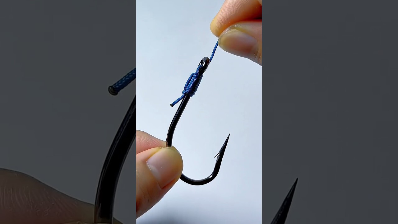 Fishing knot skills best way to tie a fishing hook 200% strong #fishing #shorts