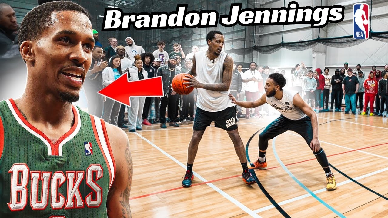 SNEAKING Brandon Jennings Into A Pick Up Run...