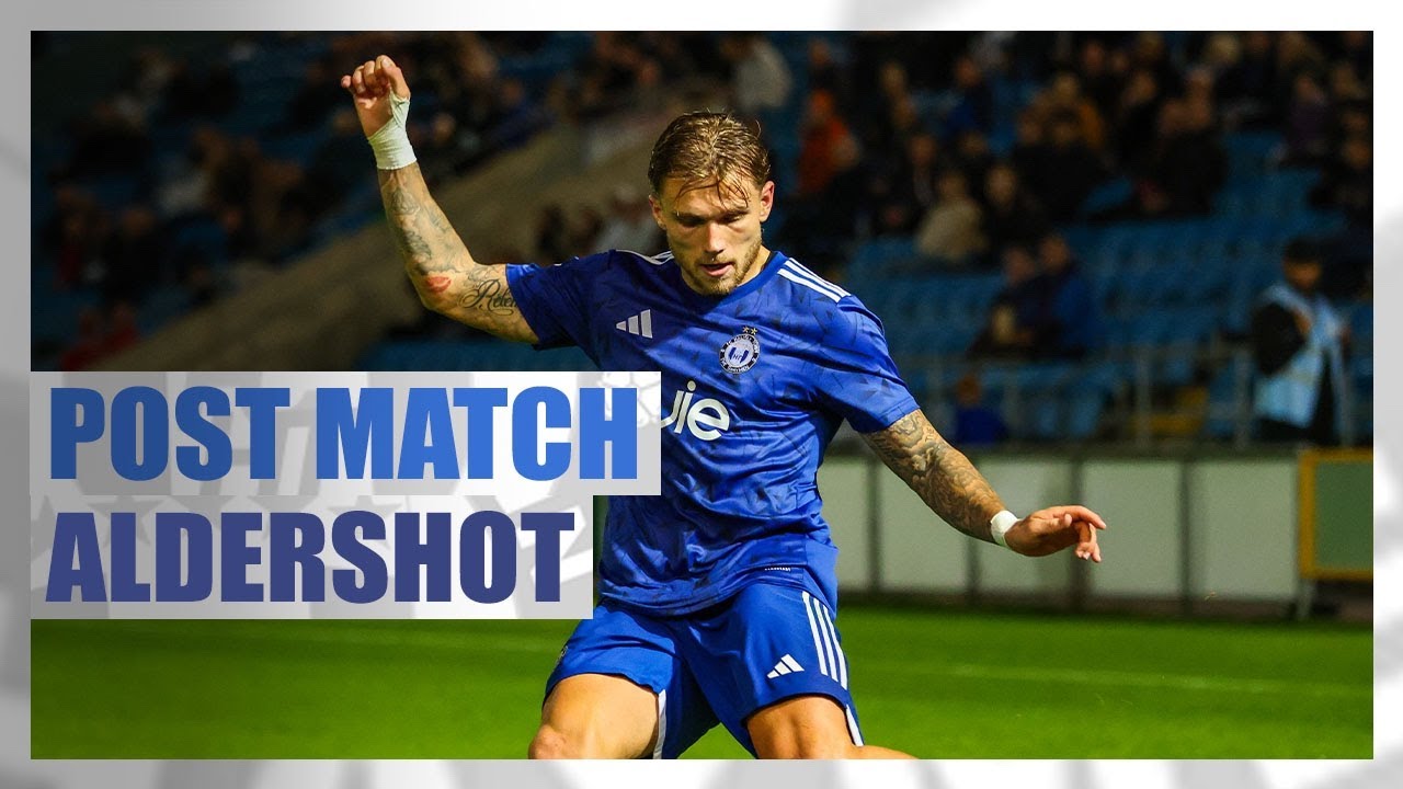 Aldershot Town: Post-Match Interview with Jamie Cooke