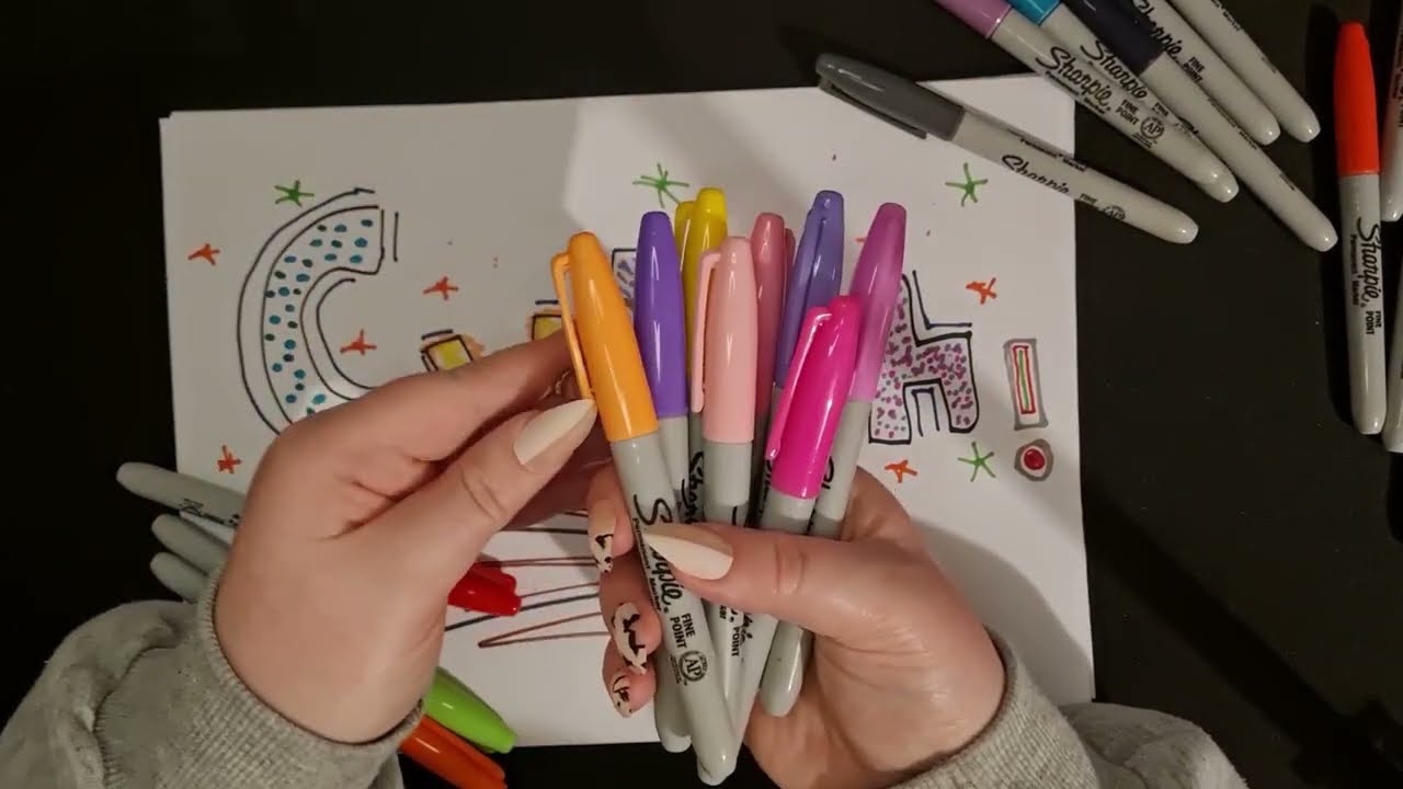 ASMR Testing Marker Pens (No Talking)