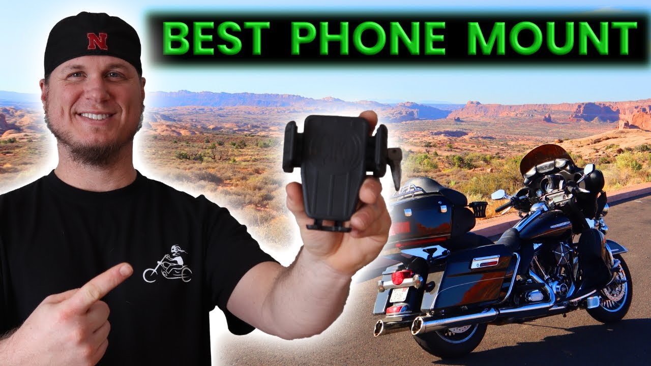 The best motorcycle PHONE holder. It charges wirelessly!
