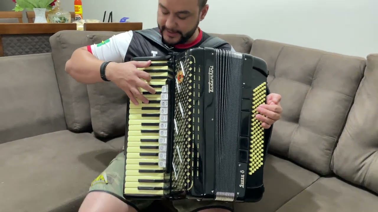 (Vendido ) Acordeon Todeschini Super 8 | Desmanche - Porca Véia