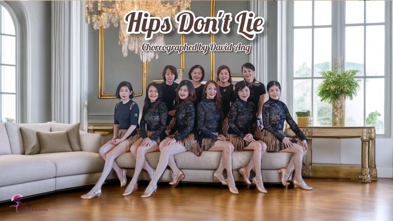 Hips Don't Lie line dance | David Ang | Shakira | Hips Don't Lie | Wyclef Jean