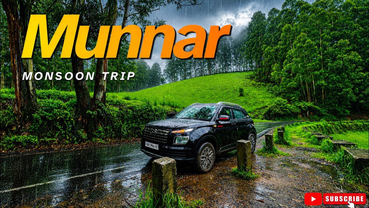 Bangalore to Munnar Monsoon Road Trip&hearts;️ 2026 | Kerala | Hyundai Venue