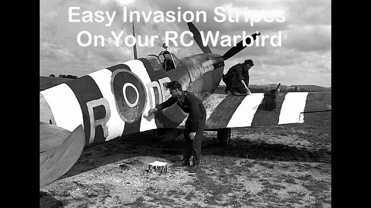 Easy Invasion stripes on your RC Warbird