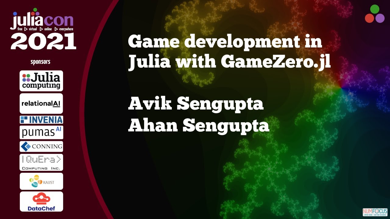 Game development in Julia with GameZero.jl | Workshop | JuliaCon 2021
