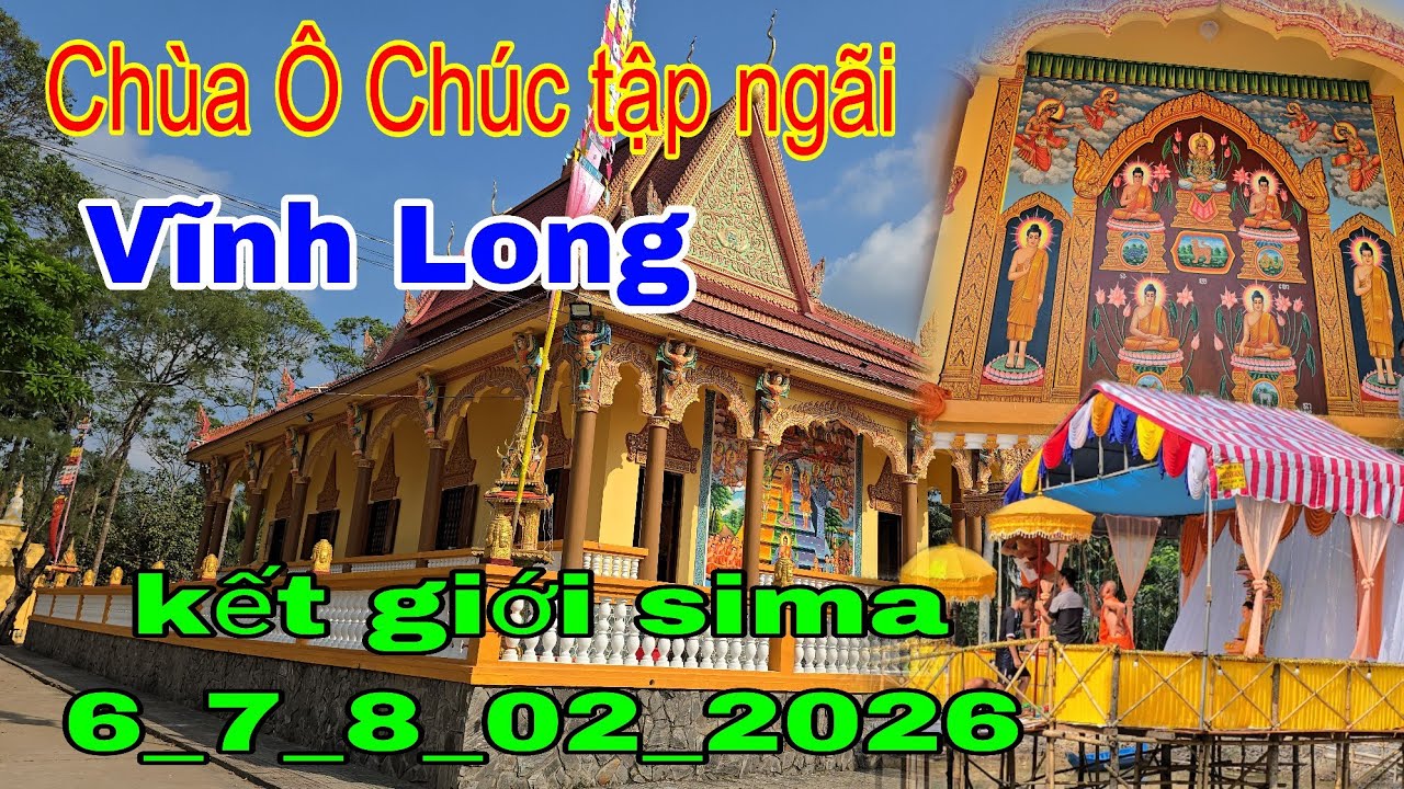 Chùa ô chúc khâu chuẩn bị  lễ kết giới sima/ lần đầu tiên đến chùa ô chúc/Sơn Tinh tv 