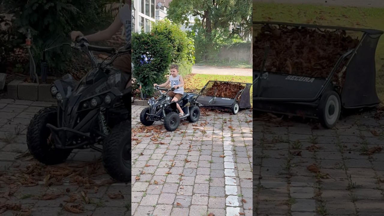 So hat es noch keiner gemacht 🤩 #quad #action #kids #funny