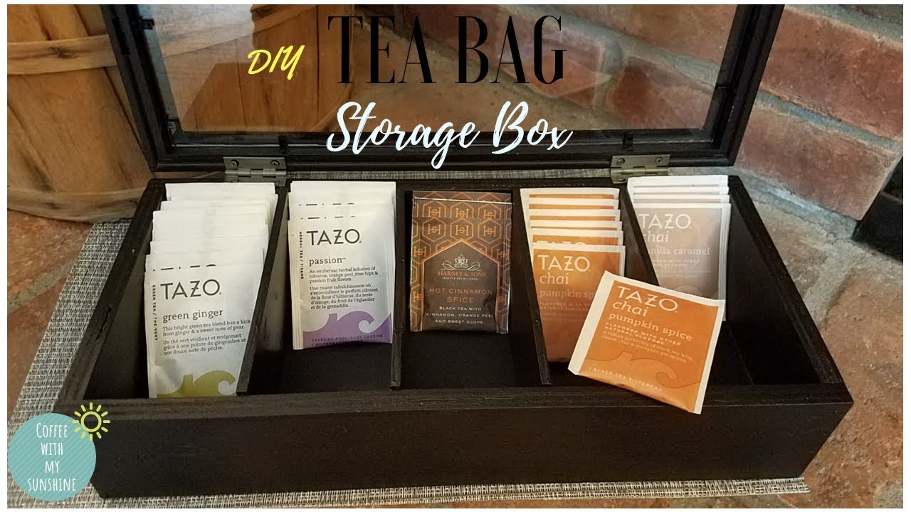 TEA BAG STORAGE BOX Diy | WOOD TEA BOX | TRASH TO TREASURE | ORGANIZING TEA | STORAGE IDEAS