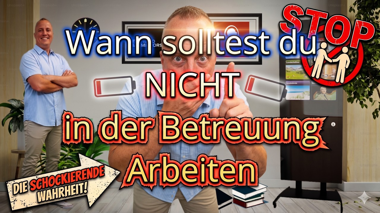 Wann solltest du NICHT in der Betreuung / Pflege arbeiten ?