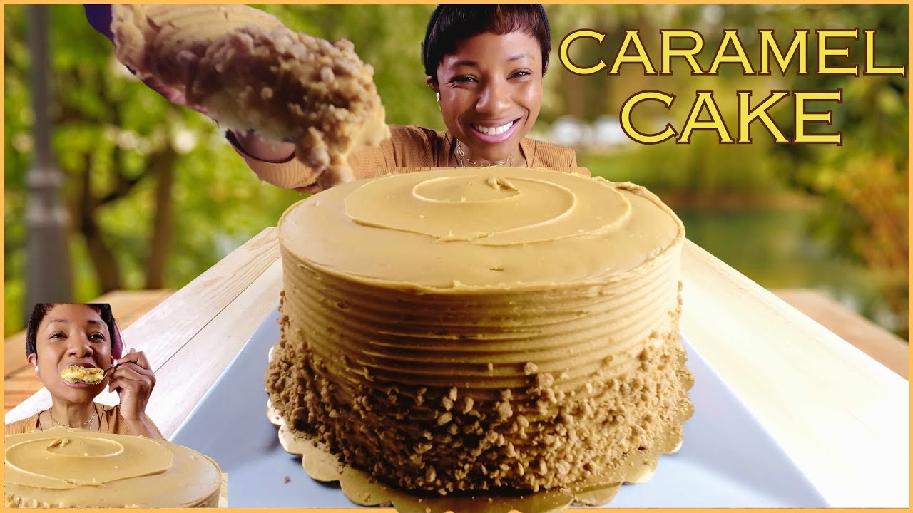 ASMR | MUKBANG CARAMEL CAKE