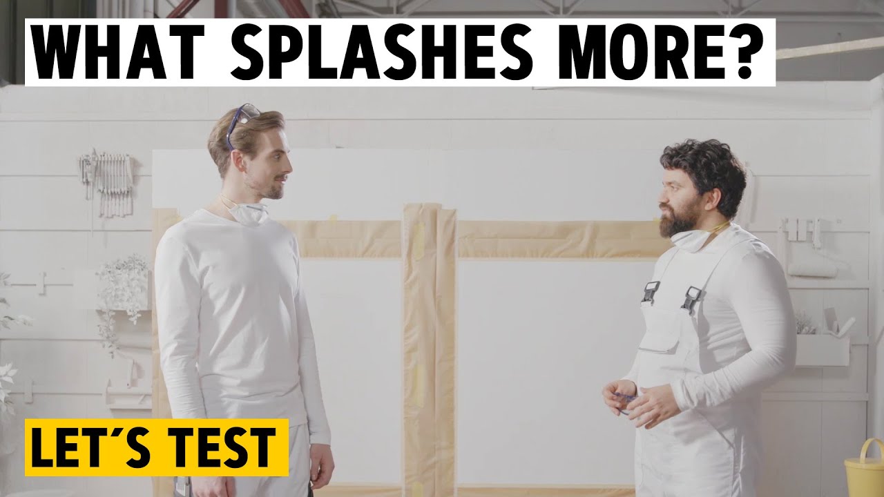 Myth tested: Which splashes more? Paint roller vs. sprayer | WAGNER