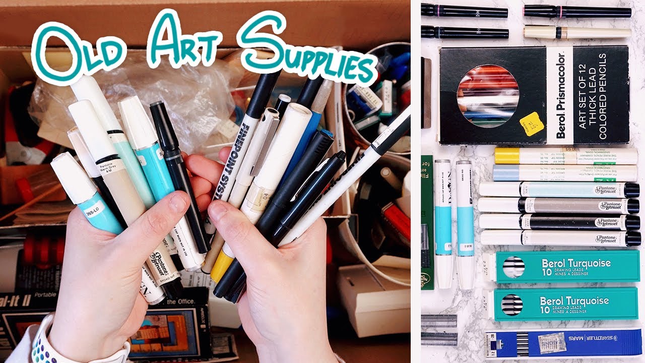Going Through a Box of 40 Year Old Art Supplies