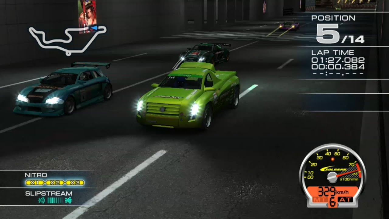 Ridge Racer 7 Maker's Trial ROLLING THUNDER with Hijack at Crossbay Tunnel R [Spectator view]