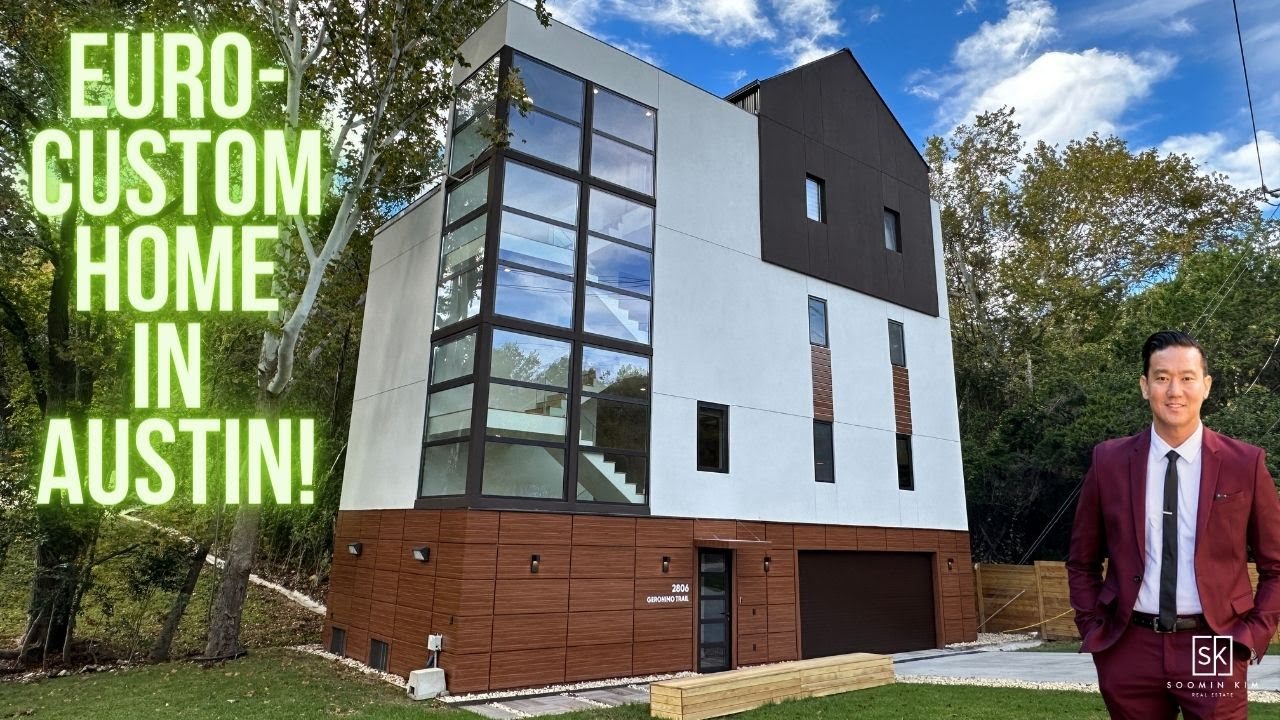 Tour of The MOST unique Custom Home in Austin, Texas! European Metal-Frame Home in Hill Country!