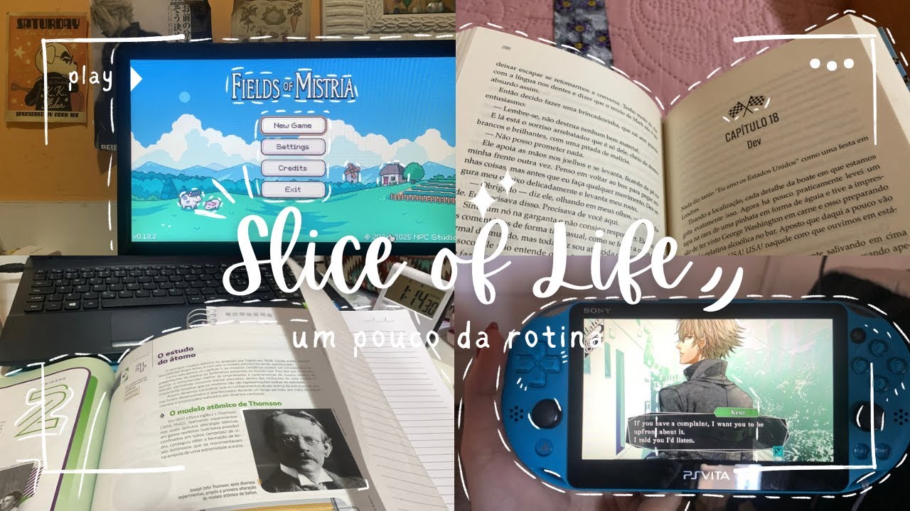 Slice of Life | Psvita, Fields of Mistria, livros e +