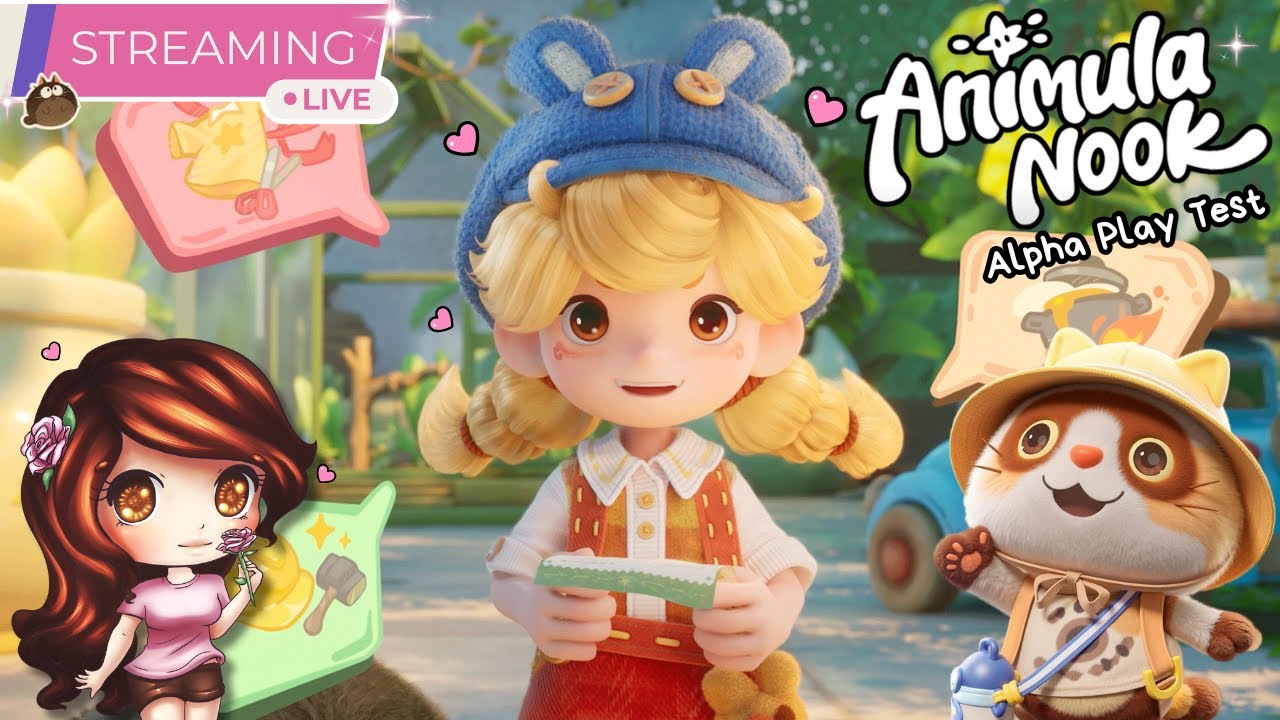 LIVE 🔴 Animula Nook Alpha Playtest! FIRST LOOK 🌿 Cozy Mini Life Sim