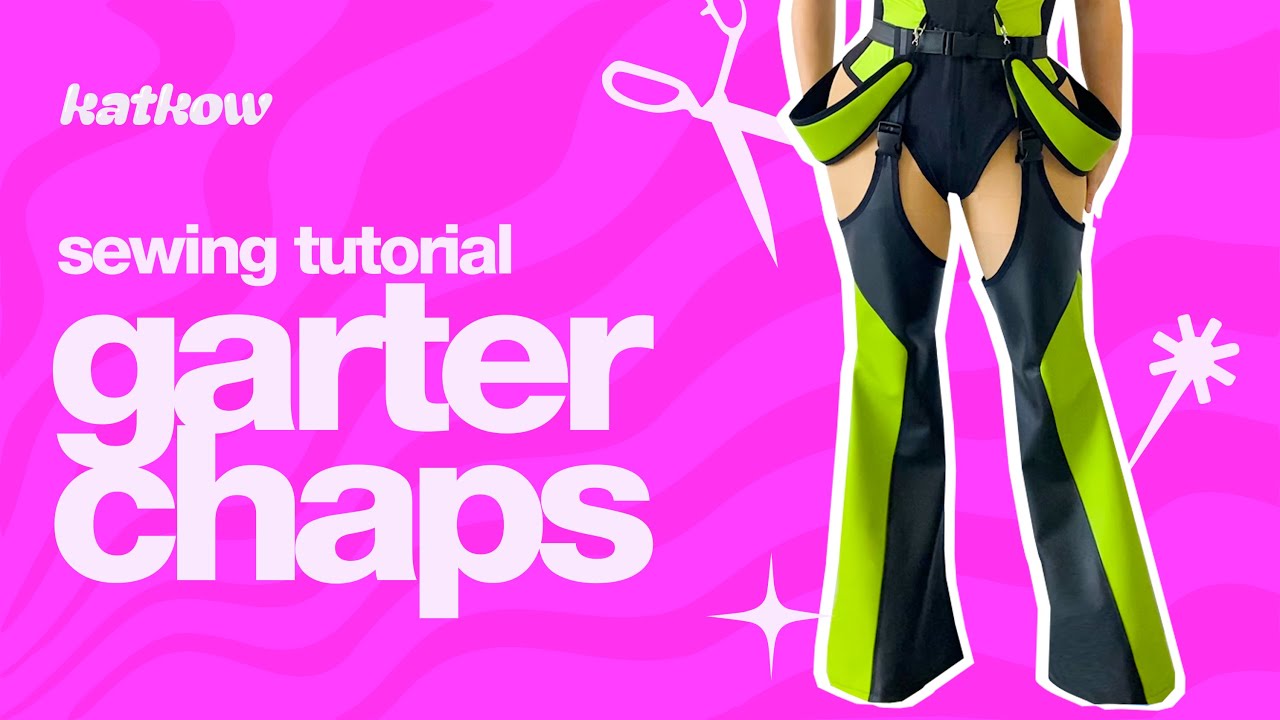 How to Sew Chaps with Garter Straps Sewing Pattern for Drag Queens Tutorial DIY Project by Katkow
