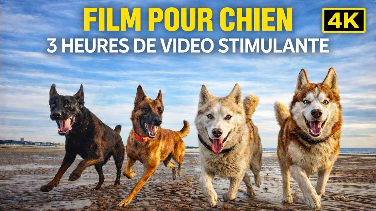 film pour chien seul à la maison : stimulation pour chiens anxieux 