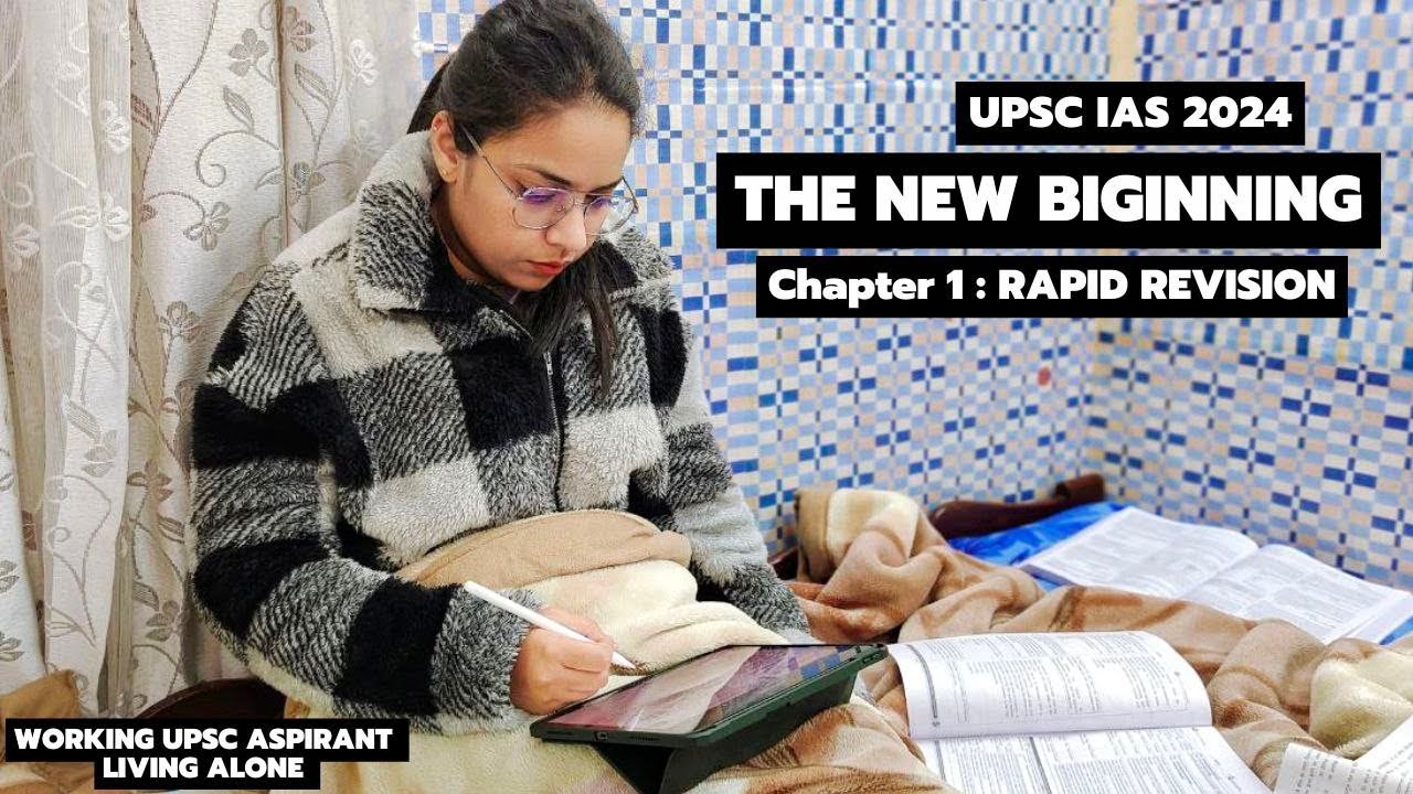 📚⚡THE NEW BEGINNING IN LIFE OF WORKING UPSC IAS ASPIRANT LIVING ALONE | UPSC STUDY VLOG