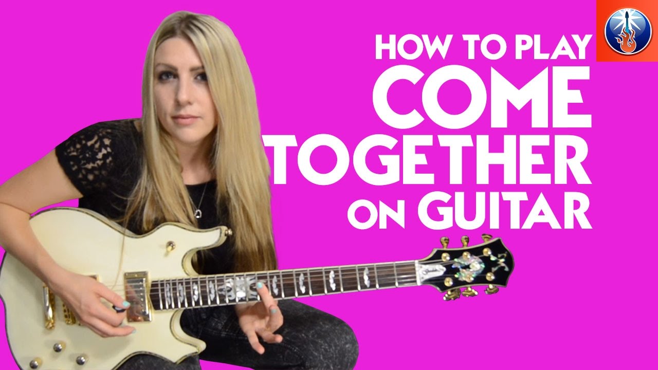 How to Play Come Together On Guitar - Beatles Come Together Guitar Lesson Intro and Solo Parts