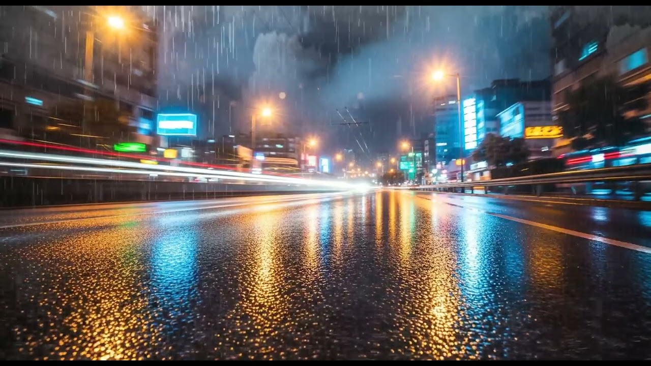 Gentle Calm State ⚡ Powerful Rainstorm & Thunder