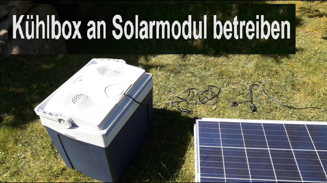 Kühlbox mit Solarmodul betreiben