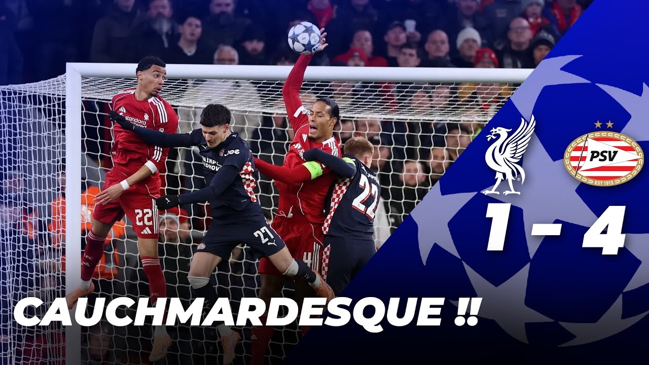 LIVERPOOL S’ENFONCE DANS UNE CRISE PROFONDE ! Liverpool – PSV 0–4 / Champions League